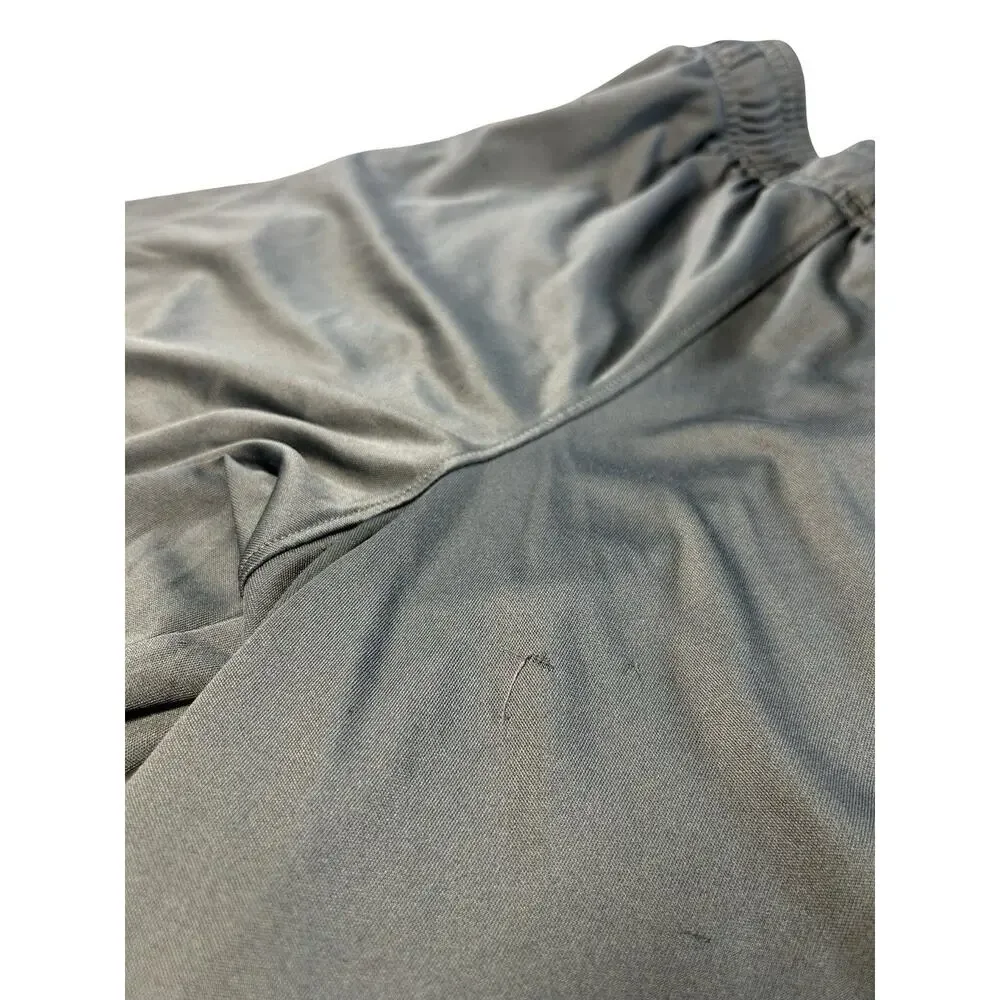 Under Armour Youth Large Athletic Shorts Gray Loose HeatGear Logo YLG